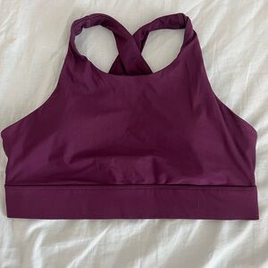 Fabletics Purple Sports Bra Moisture-Wicking Intimates